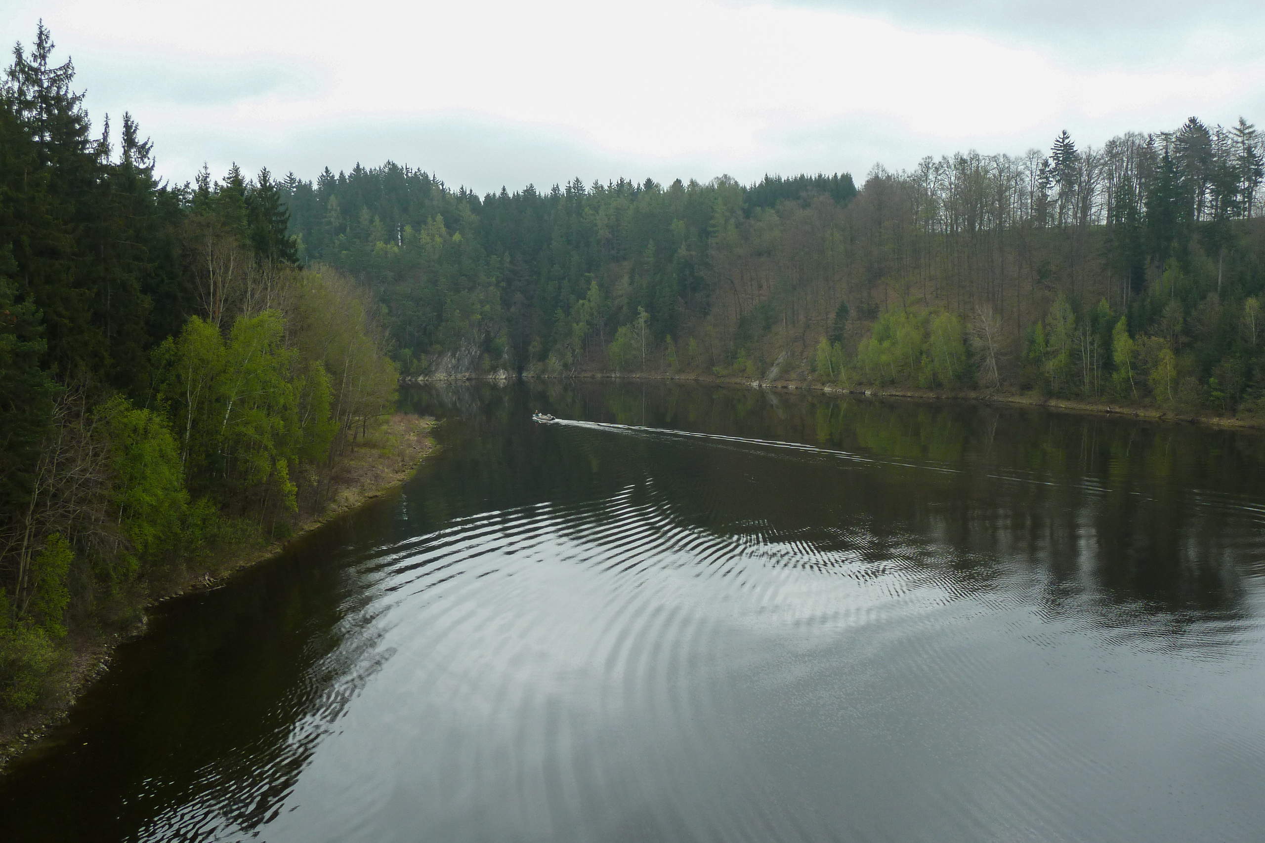 Die Moldau südlich von Krumlov